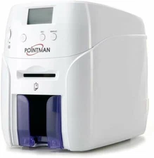 Pointman Nuvia N20 1-Sided ID Card Printer - Automatic Card Feed with USB & Ethe