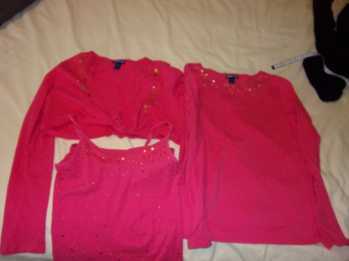 Limited Too Lot of 4 Girls Coordinates Tank Shirt Tee Jacket Culottes Size 16 - Picture 11 of 11