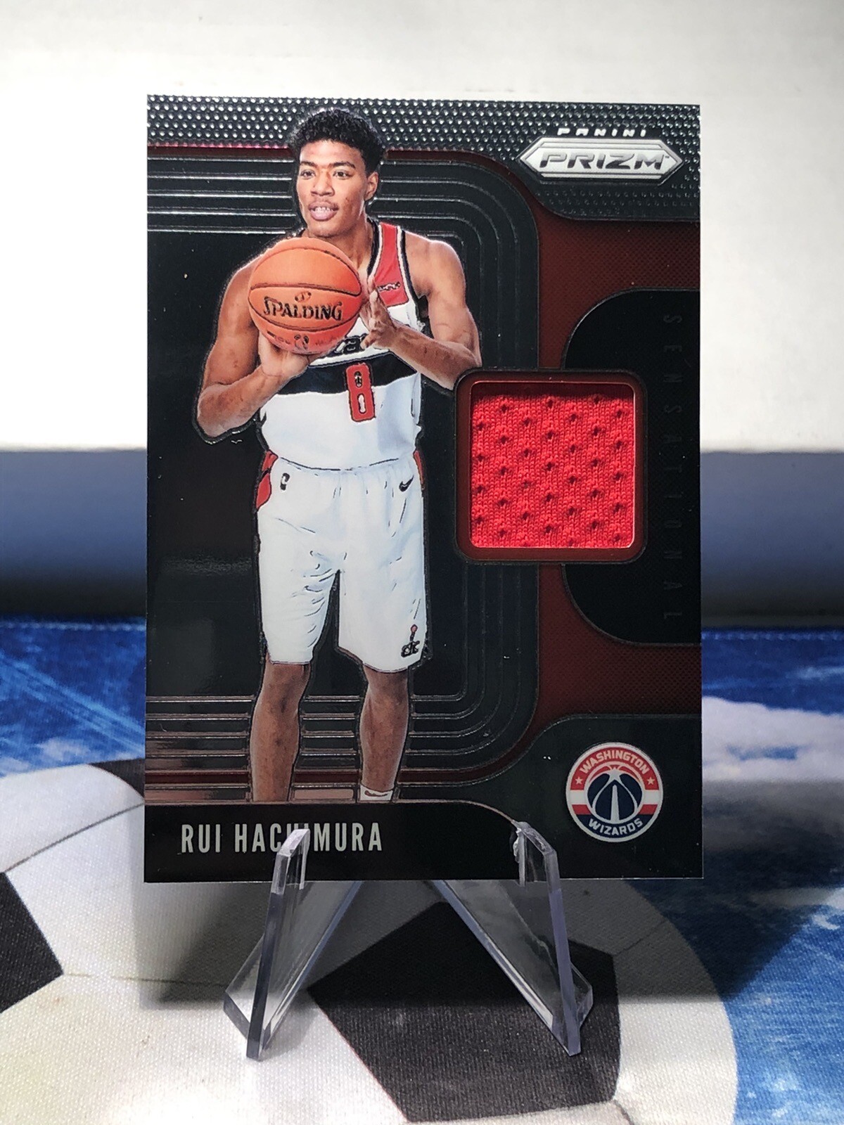 2019-20 Panini Prizm Rui Hachimura Sensational Swatch SS-RUI Rookie Patch Lakers