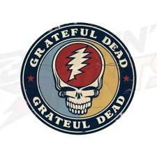 Grateful Dead Band Sign Aluminum Round Weatherproof Sign Funny