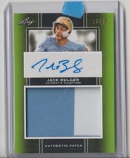 2019 LEAF JACK BULGER #PA-JB2 AUTO/JERSEY SN /25