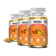 Zinc+Vitamin C POWERFUL IMMUNE SUPPORT ANTIOXIDENT WHITENING 30/60/120 CAPSULES