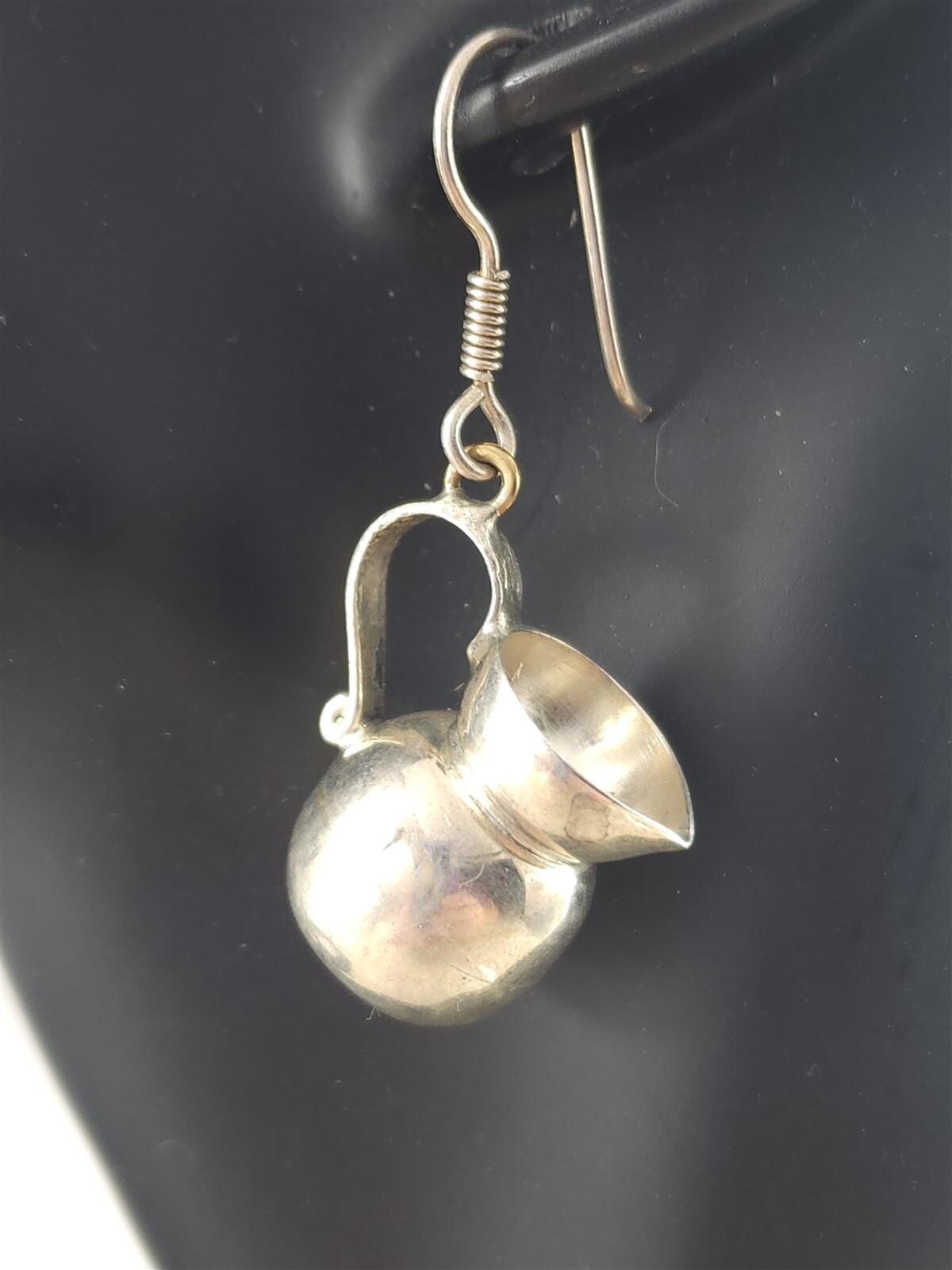 Vintage Solid Sterling Silver Water Pitcher Dangl… - image 1