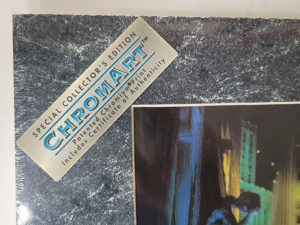 BATMOBILE BATMAN FOREVER IMPRESIÓN CROMART ZANART '95 DC RARO SELLADO 14x11" de colección como nuevo Foto 2 de 4