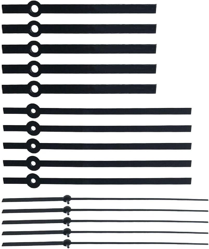 Black Clock Hands Repair Kit Wall Clocks Quartz Movement DIY Supplies for