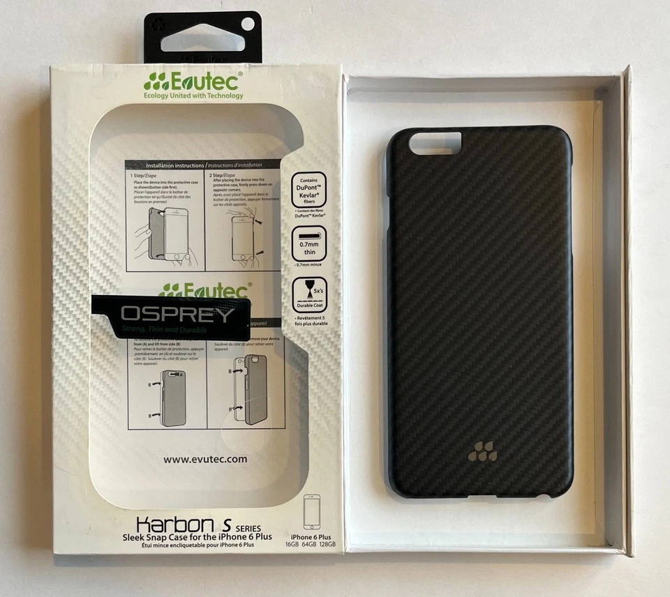Karbon S Series for Iphone 6 Plus Black Case New Opened Package (Pack has Wear) - Изображение 2 из 4