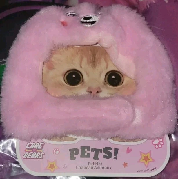 BRAND NEW Pink Care Bear Hat W/ Closure Under Chin for CATS ABSOLUTELY ADORABLE - Image 2 of 4