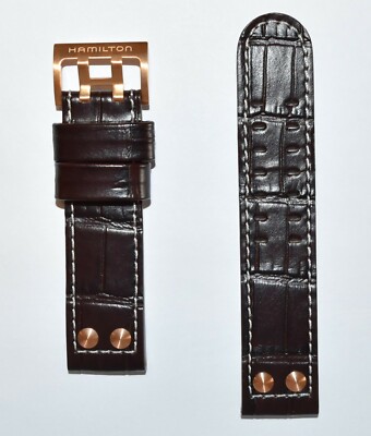 Original Hamilton 22mm X-Wind H766460 / H776960 Brown Leather