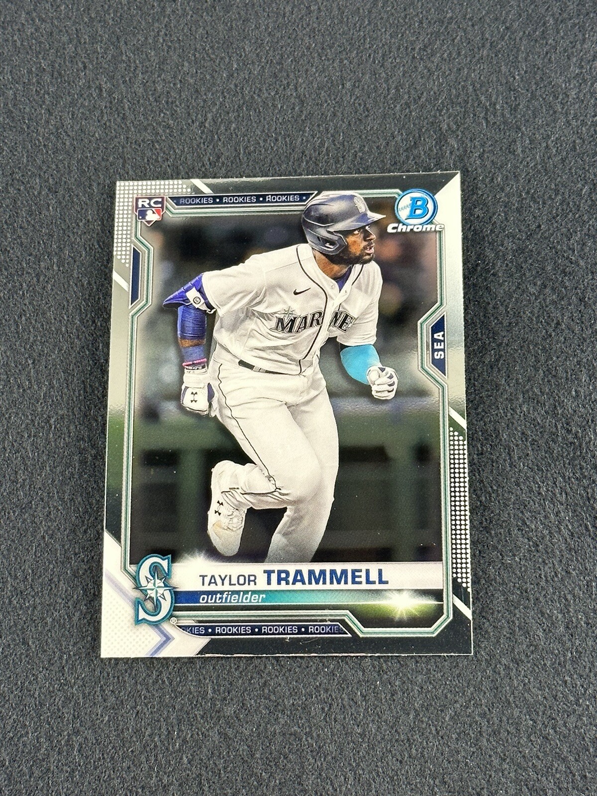 2021 Bowman Chrome Base TAYLOR TRAMMELL Rookie Card RC #61 Seattle Mariners