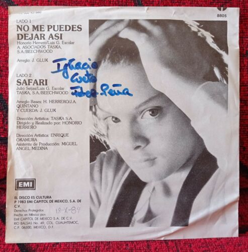LUIS MIGUEL ** No Me Puedes Dejar Asi / Safari ** RARE!! 1983 MEXICO 7" Single - Picture 2 of 4
