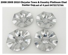 2008 2009 2010 Chrysler Town County Platinum Clad Center Cap Set Of 4 04721717aa