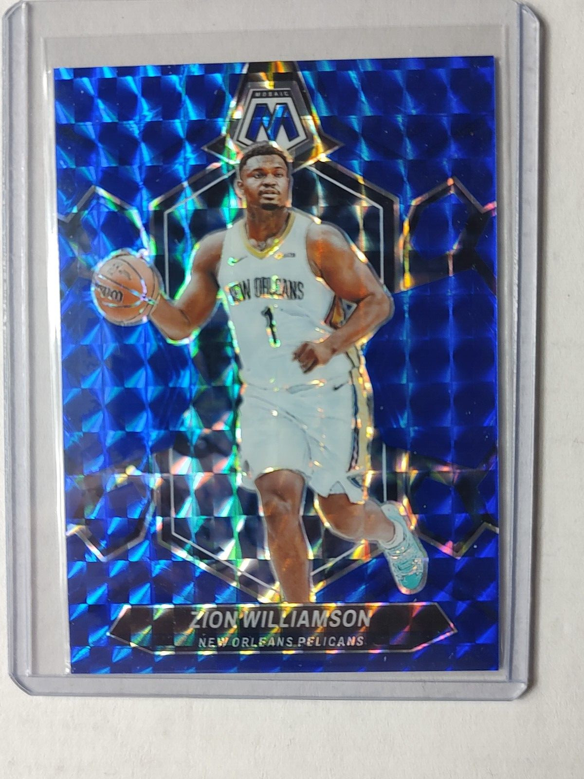 2023-24 PANINI MOSAIC BLUE ZION WILLIAMSON 192/199 BASKETBALL CARD #32