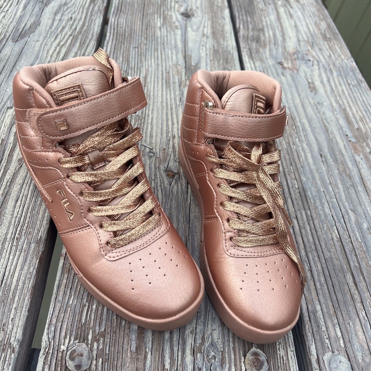 Rose Gold Fila Sneakers Womens Gold Women's Disruptor Premium