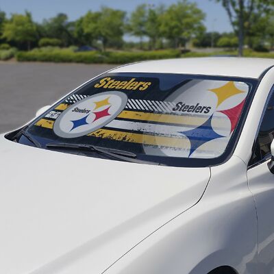 Fanmats 60068 Pittsburgh Steelers Windshield Sun Shade