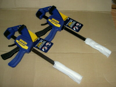 2x IRWIN 12''/300mm QUICK-GRIP Change TWIN Clamp & Spreader 136kg Kraft, T512QCEL7