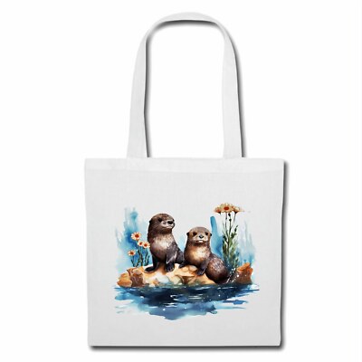 Tasche Beutel Otter Fischotter Otterfamilie Otter Baby Ozean Mittelmeer U 404244