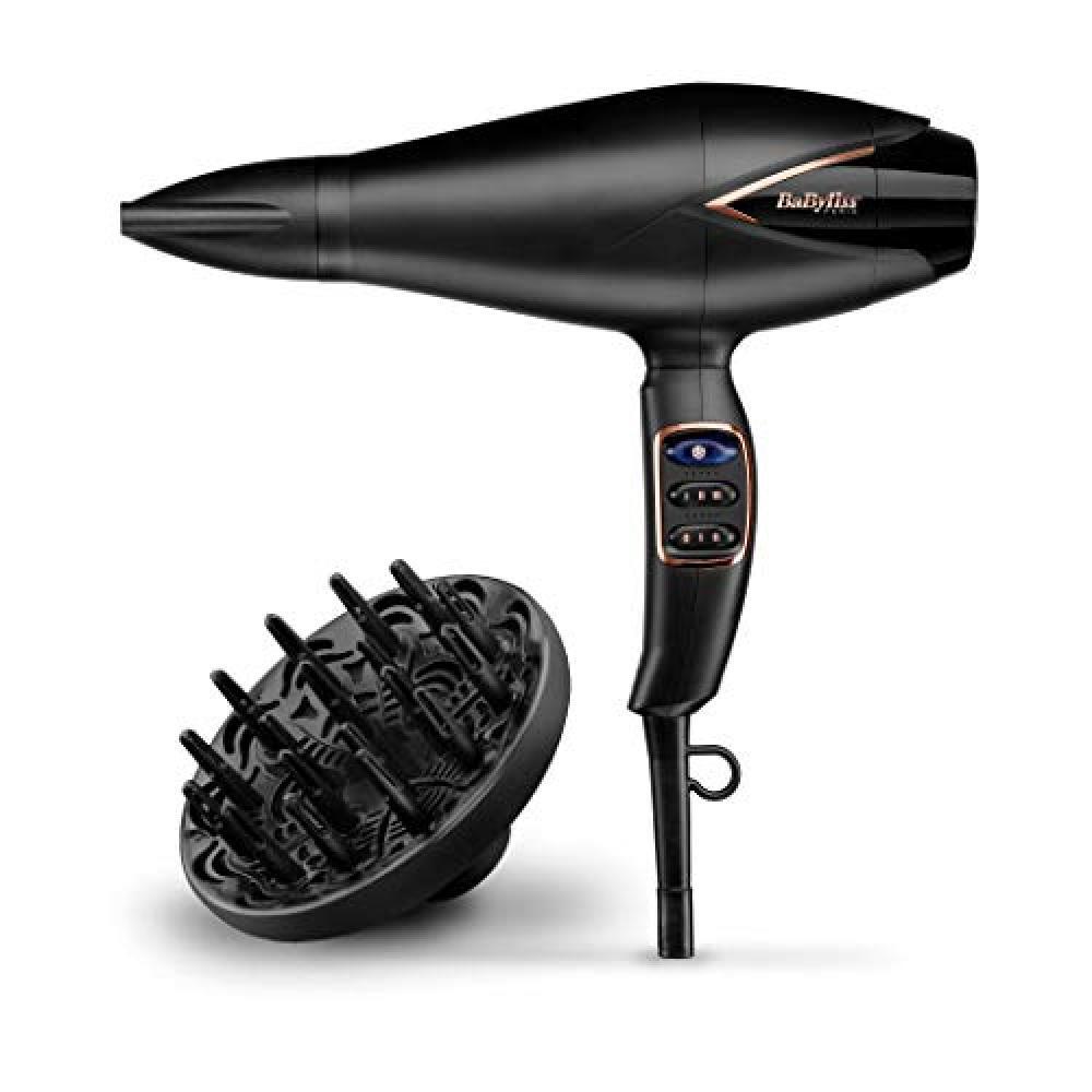 BaByliss D665E Asciugacapelli Salon Air Brilliance 2200W Motore Digitale, Funzio