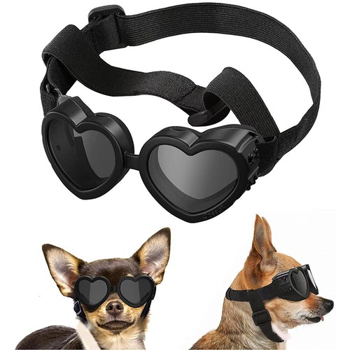 Outdoor Travel Pet Sunglasses Small Medium Dogs Cats Adjustable Pet Love Glass - Bild 4 von 13