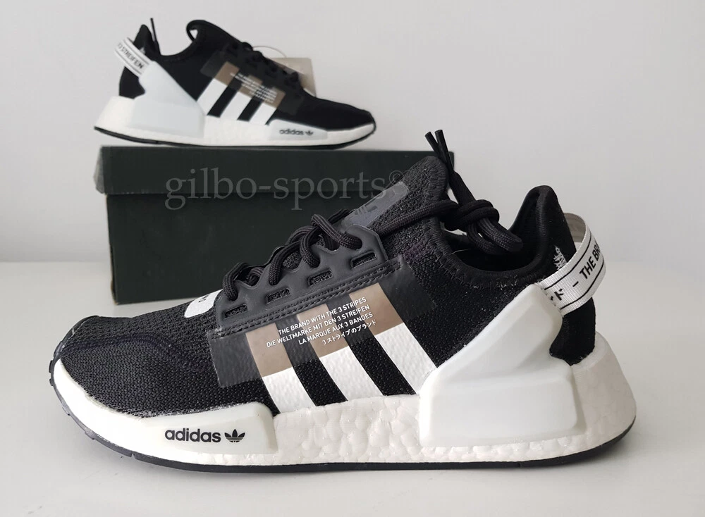 Adidas Originals NMD R1 V2 J Black White Größe 38 schwarz weiß 