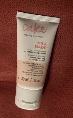 CAKE BEAUTY Milk Made Velveteen Hand Cream 30ml/1oz Travel Size - New Sealed