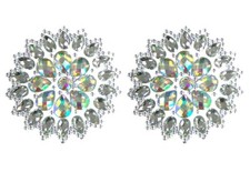 Reusable Self Adhesive Rhinestone Pasties Nipple Covers