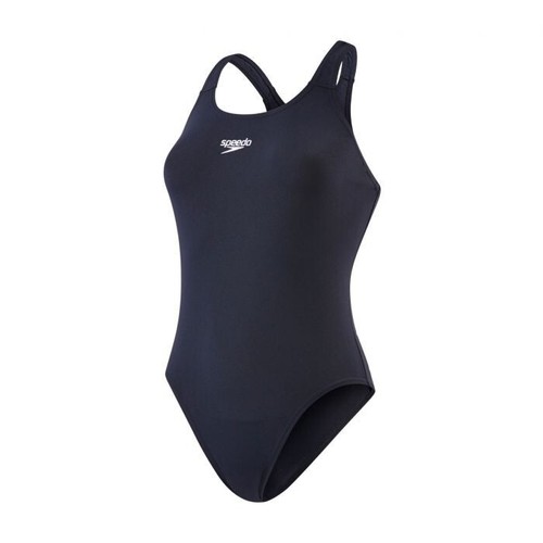 Speedo Women's Endurance+ Medalist Swimsuit One Piece Navy Blue & White UK 10/32