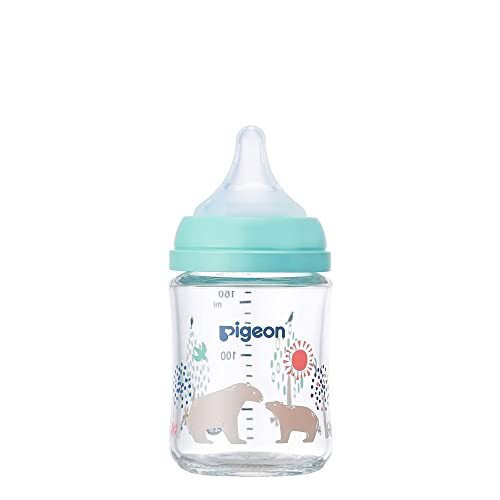 Pigeon Breast Milk Bottle Bear 160ml Heat Resistant Glass Li