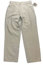 WOOLRICH Pants Sz 10 Beige 100 Cotton Tapered NWT