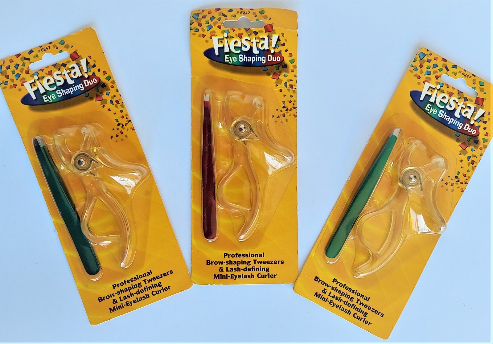 Slant Tip Fiesta Tweezer Made in ITALY (w/ FREE BROWSHAPING TWEEZER