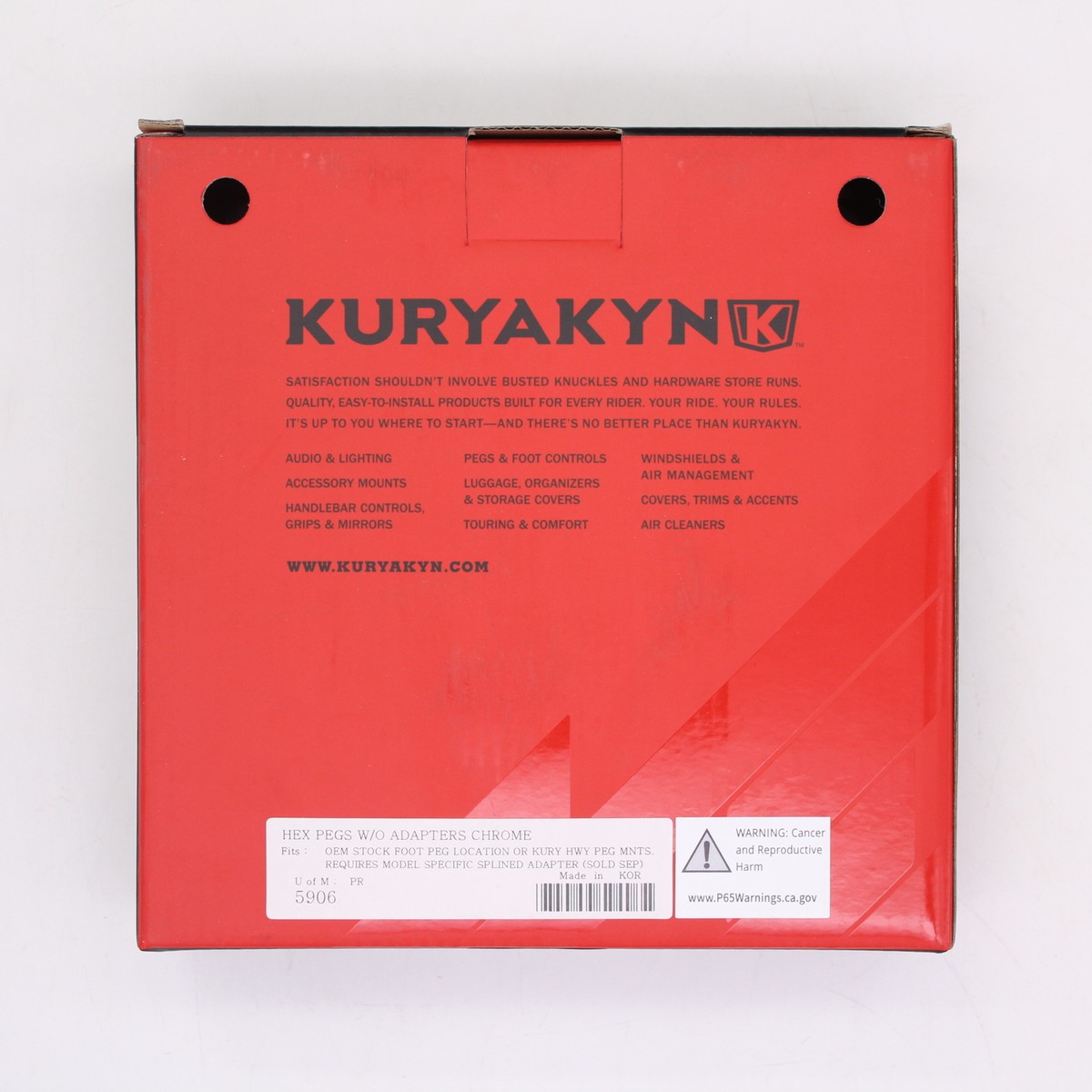Kuryakyn *Hex Pegs W/O Adapters Chrome Part Number - 5906 | eBay
