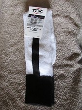 TCK All in One Tube Socks-Baseball/Softball-Small-White/Black B 17