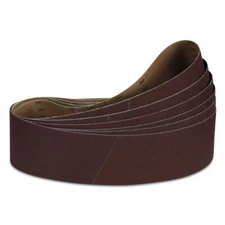 4"x21" Aluminum Oxide Sanding Belt Medium Kit 2 each: 120 180 220 Grit - 6 PACK