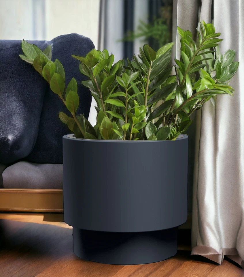 Blumenkübel Blumentopf Bewässerungssystem Einsatz Rund MATT(Anthrazit; L/XL/XXL) - Bild 4 von 4