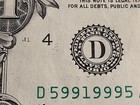 2021  $1 Bill Printing Ink Error. Ink transfer on Washington face most visible. — photo 4