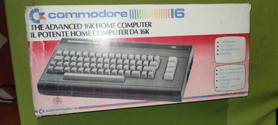 commodore 16 c16 mit box + Handbuch komplett funktionsfähig kein Atari Amiga CD32