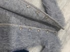 1960's-1970's Long Gray Coat + Sapphire Blue Faux Fur Barbie clone short coat — photo 2