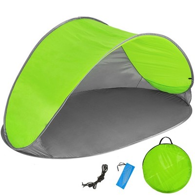 Pop-Up Strandmuschel Jasmin Strandzelt Wurf Strandmuschel grau/grün B-Ware