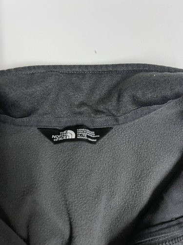 Pullover de manga larga gris con cremallera en cuarto de The North Face para hombre XL bolsillo frontal - Imagen 6 de 8