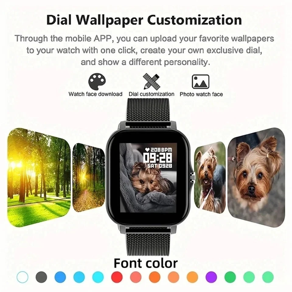 1.85'' Smart Watch IP68 for Women with Answer/Make Calls/Message for IOS-Android - Image 4 of 4