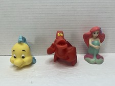 The First Year Little Mermaid Bath Toy Lot Flounder Sebastian Ariel Water Squirt