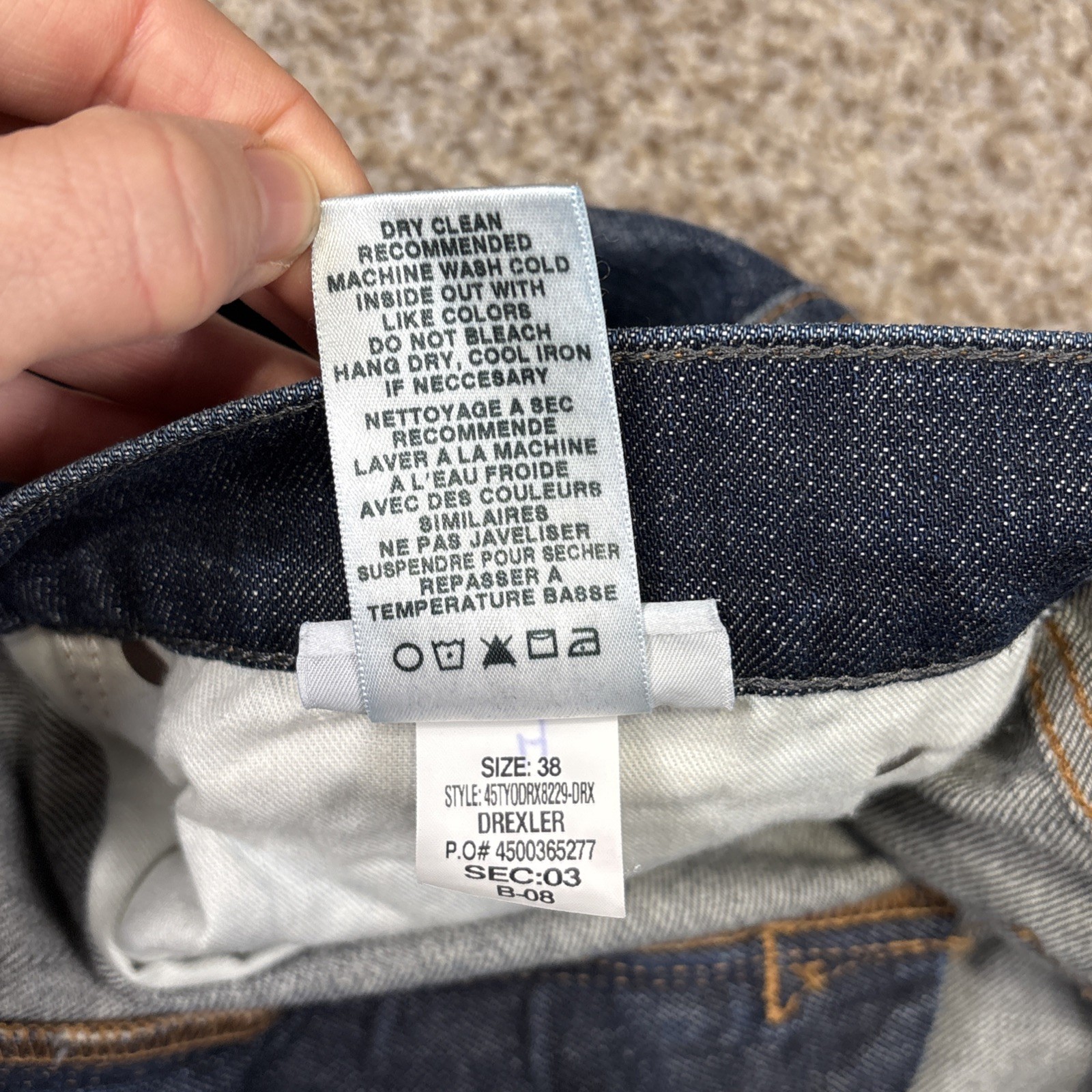 Joes Mens The Classic Straight Leg Jeans 38 (39x34.5) Dark Wash Mid Rise Denim - View 7