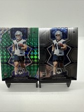Mosaic - Rookies Jake Ferguson Green Mosaic Prizm/Base (RC) 2 Card Lot