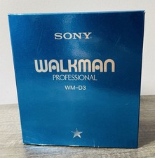 Sony Walkman Professional WM-D3 Cassette Player w/ Protective Case - MINT