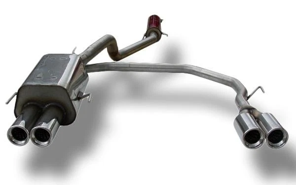 Fox Sportauspuff Re Li Je 2X80 Con Absorber Para Opel Astra G Fließheck Bj 98-04 - Imagen 4 de 4