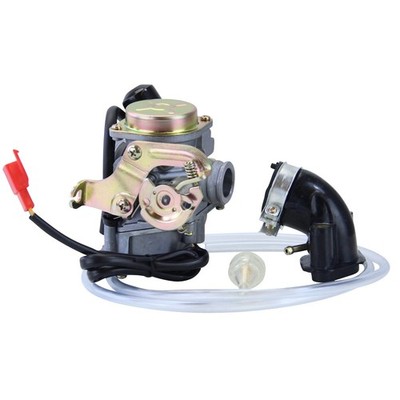 Baotian BT49 Vergaser Set Zongshen GY6 Benzhou YY50 19mm 4 Takt Ansaugstutzen