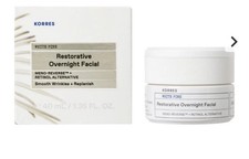 KORRES WHITE PINE Restorative Overnight Facial Anti wrinkle Cream NEW 1.35 Oz