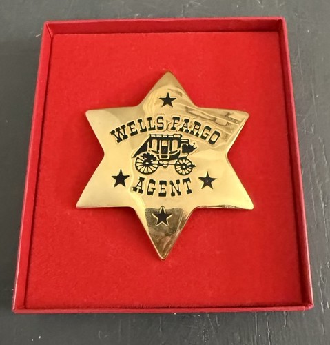 Wells Fargo Agent Star Badge 3" Commemorative 1977