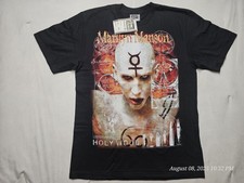 Marilyn Manson Rock Band XL Shirt Black Front And Back Huge Print NWT Thailand