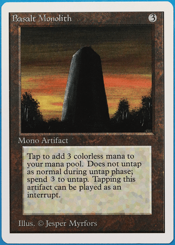 Basalt Monolith Unlimited MINT Artifact Uncommon MTG CARD (ID# 502656) ABUGames - Picture 1 of 2
