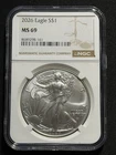 2026 $1 American Silver Eagle NGC MS69 Brown Label!!